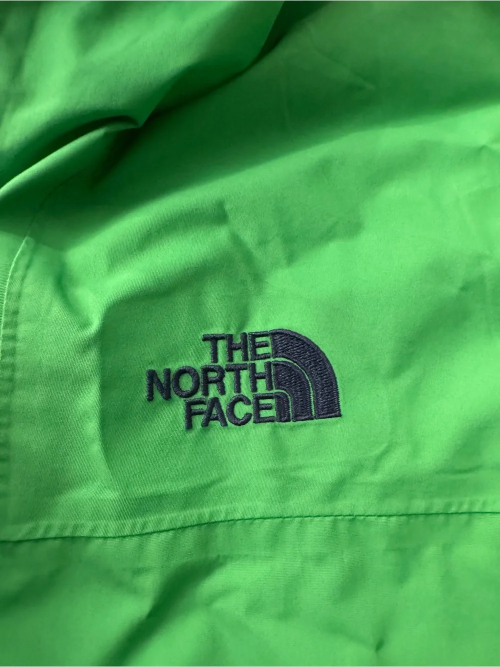 Mens North Face Green Hooded Rain Pullover